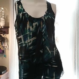 Sheer tank blouse